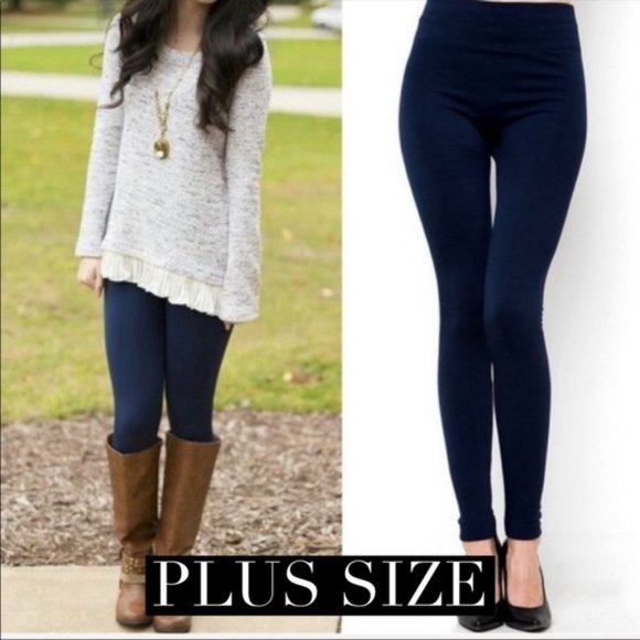 Private Label Pants - New:  Plus Size Fleece Leggings